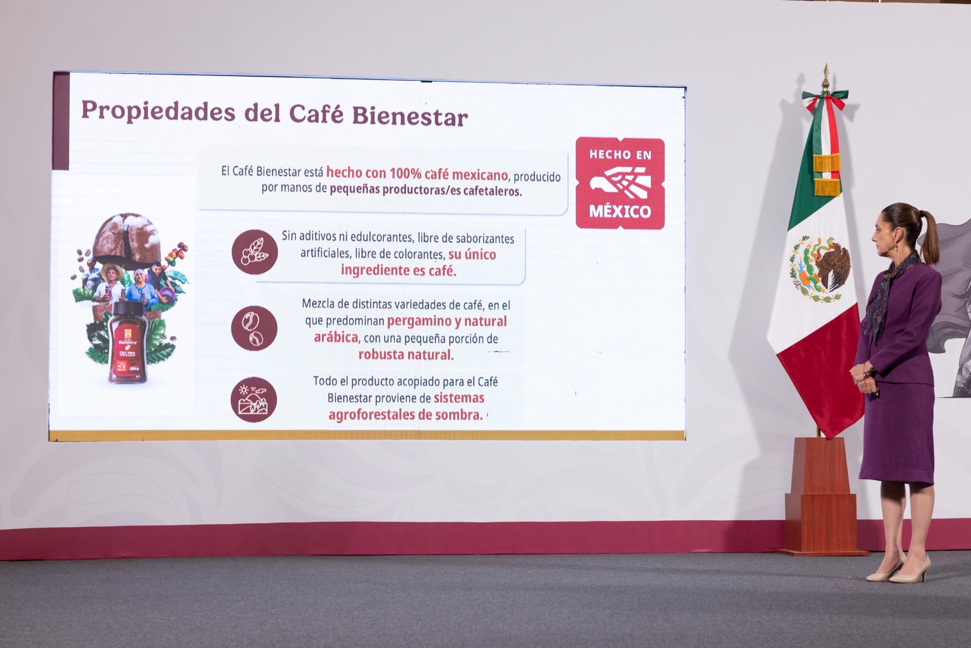 Más de la mitad del Café Bienestar proviene de La Montaña de Guerrero: Sheinbaum