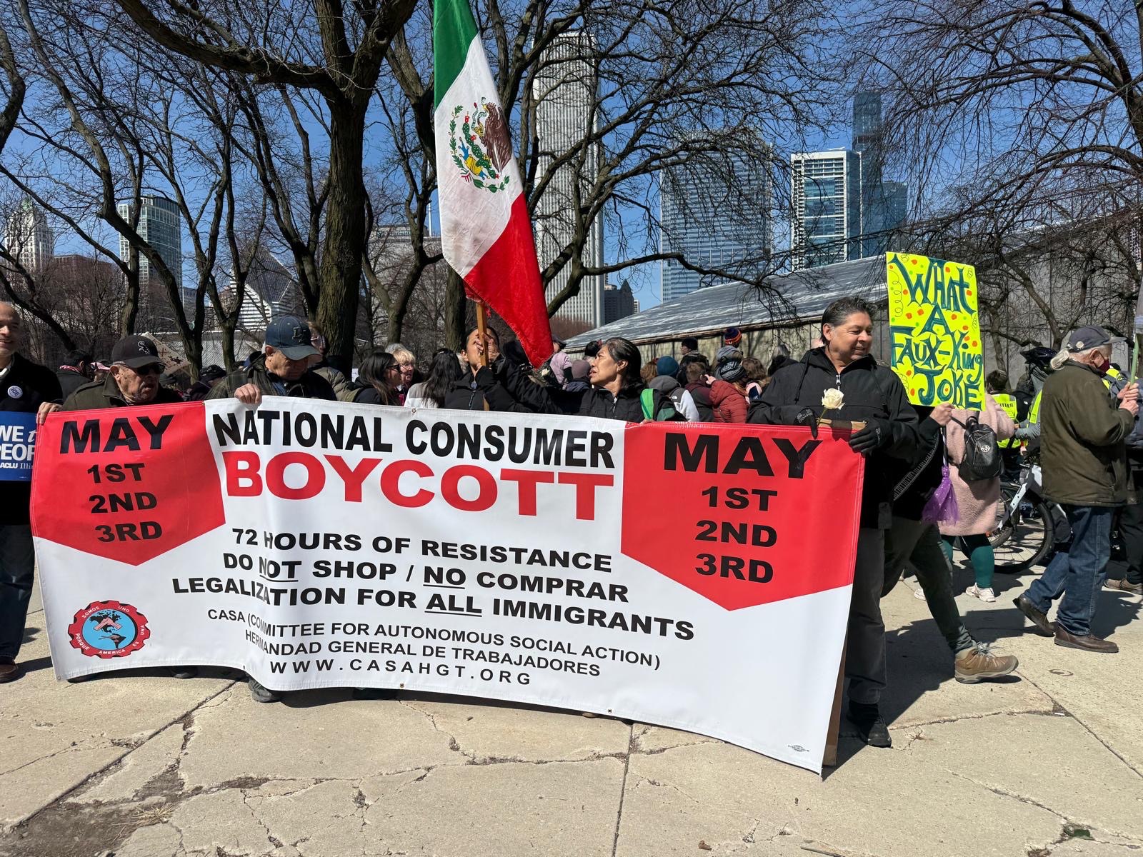 Marchan en Chicago contra ICE y política migratoria de Donald Trump